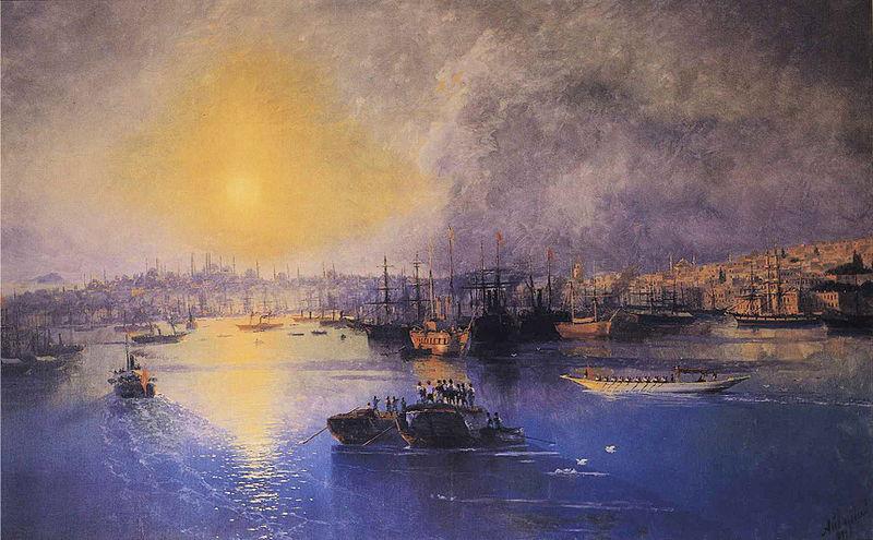 Ivan Aivazovsky Constantinople Sunset oil painting image